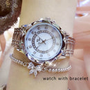 Diamond Women Watch Luxury Brand 2025 Rhinestone Elegant Ladies Watches Rose Gold Clock Wrist Watches For Women relogio feminino
