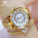 Diamond Women Watch Luxury Brand 2025 Rhinestone Elegant Ladies Watches Rose Gold Clock Wrist Watches For Women relogio feminino