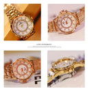 Diamond Women Watch Luxury Brand 2025 Rhinestone Elegant Ladies Watches Rose Gold Clock Wrist Watches For Women relogio feminino