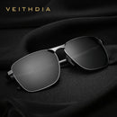 Óculos de Sol Polarizado Veithdia V2462 Classic Rectangle UV400