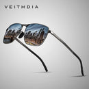 Óculos de Sol Polarizado Veithdia V2462 Classic Rectangle UV400