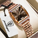 POEDAGAR Relógio Feminino Elegante Design Exclusivo