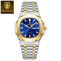 POEDAGAR Relógio Masculino Quadrado Premium