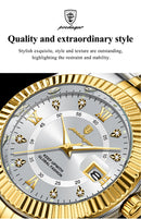 Relógio Masculino Auron Steel Flow POEDAGAR Classic Luxury