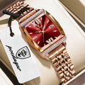 POEDAGAR Relógio Feminino Elegante Design Exclusivo