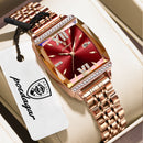 POEDAGAR Relógio Feminino Elegante Design Exclusivo