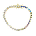 PULSEIRA TENNIS EM ZIRCÔNIA – GOLD CLASSIC
