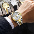 Relógio Masculino Auron Steel Flow POEDAGAR Classic Luxury