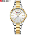 CURREN New Watch Women Fashion Casual Stainless Steel Watches Simple Ladies Round Dial Quartz Wristwatches Clock Reloj Mujer