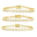 PULSEIRA TENNIS EM ZIRCÔNIA – GOLD CLASSIC