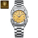 POEDAGAR Relógio Feminino Elegante Retangular Luminoso luxo