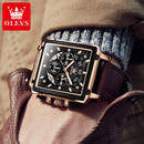 OLEVS Relógio Masculino em Couro Elegante