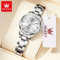 OLEVS 3668 Women Watch Luxury Original Waterproof Stainless Steel Quartz Watch Roman Automatic Date Women Watch Reloj Para Mujer