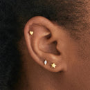 CONJUNTO DE BRINCOS STAR LUXE   (3 PEÇAS)