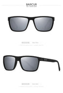Óculos de Sol Polarizado BARCUR Classic Sport Rectangle UV400