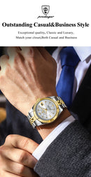 Relógio Masculino Auron Steel Flow POEDAGAR Classic Luxury