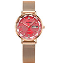 POEDAGAR Relógio Feminino Elegante com Calendário Completo