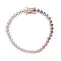 PULSEIRA TENNIS EM ZIRCÔNIA – GOLD CLASSIC