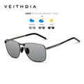 Óculos de Sol Polarizado Veithdia V2462 Classic Rectangle UV400