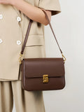 BOLSA DE COURO LUMINA SQUARE
