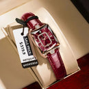 POEDAGAR Relógio Feminino Fashion Casual Retangular LUXO