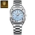 POEDAGAR Relógio Feminino Elegante Retangular Luminoso luxo