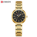 CURREN Sleek Simplicity Quartz Dial Watch for Women Slim Luxury Dial with Luminous Hands Wristwatch Ladies