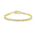 PULSEIRA TENNIS EM ZIRCÔNIA – GOLD CLASSIC