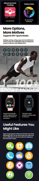 Zeblaze Smartwatch GTS 3 Tela 2.03” com Chamadas