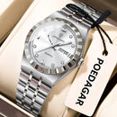 POEDAGAR Luxury Original Ladies Watch Luminous Waterproof Week Date Woman Wristwatch Stainless Steel Women Quartz Watches Female