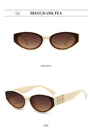 Óculos de Sol Unissex MERCELYN Solar Oval UV – Estilo Fashion &amp; Proteção Total