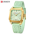 CURREN Women Watch for Nurse Easy to Read Dial Wristwatches Silicone Band Watches Second Hand and 24 Hour Nurse Watches