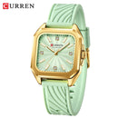 CURREN Women Watch for Nurse Easy to Read Dial Wristwatches Silicone Band Watches Second Hand and 24 Hour Nurse Watches