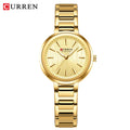 CURREN Sleek Simplicity Quartz Dial Watch for Women Slim Luxury Dial with Luminous Hands Wristwatch Ladies