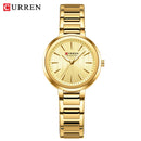 CURREN Sleek Simplicity Quartz Dial Watch for Women Slim Luxury Dial with Luminous Hands Wristwatch Ladies