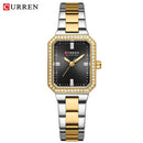 CURREN Relógio Feminino Elegante Retangular