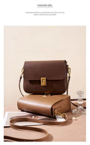 BOLSA DE COURO LUMINA SQUARE