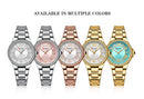 CURREN Relógio Feminino Elegante Luminoso