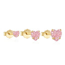CONJUNTO DE BRINCOS STAR LUXE   (3 PEÇAS)