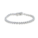 PULSEIRA TENNIS EM ZIRCÔNIA – GOLD CLASSIC