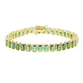 PULSEIRA TENNIS EM ZIRCÔNIA – GOLD CLASSIC