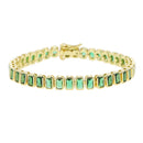 PULSEIRA TENNIS EM ZIRCÔNIA – GOLD CLASSIC
