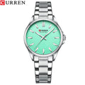CURREN New Watch Women Fashion Casual Stainless Steel Watches Simple Ladies Round Dial Quartz Wristwatches Clock Reloj Mujer