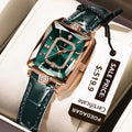 POEDAGAR Relógio Feminino Fashion Casual Retangular LUXO