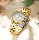 CURREN Relógio Feminino Elegante Luminoso
