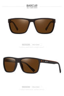 Óculos de Sol Polarizado BARCUR Classic Sport Rectangle UV400