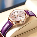 POEDAGAR Relógio Feminino Elegante com Pulseira Clássica