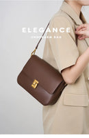 BOLSA DE COURO LUMINA SQUARE