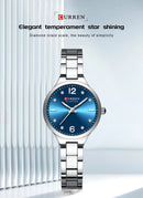 CURREN Relógio Feminino Elegante Minimalista