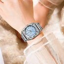 POEDAGAR Relógio Feminino Elegante Retangular Luminoso luxo